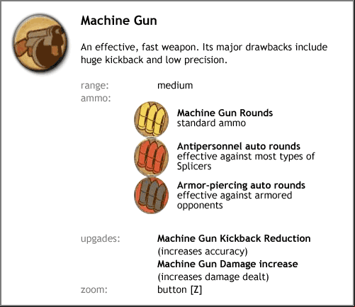 3 - Weapon types in Bioshock - Weapons, tonics, and plasmids - Bioshock Game Guide