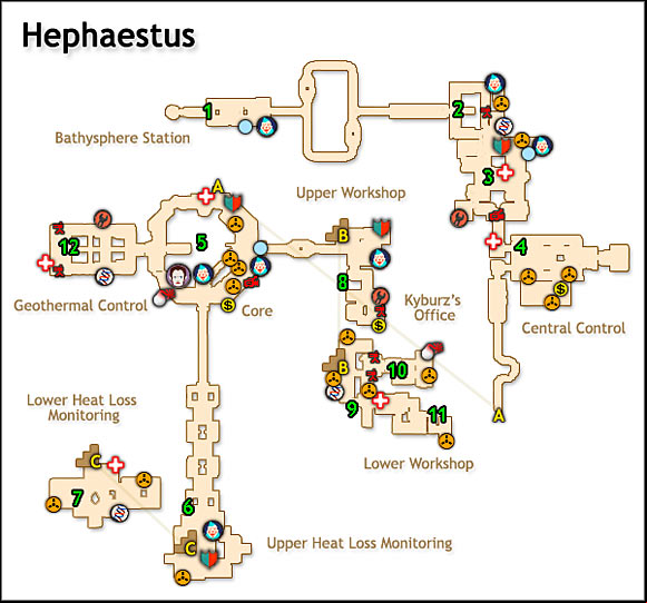 LEVEL INFORMATION - Hephaestus | Bioshock Walkthrough - Walkthrough - Bioshock Game Guide
