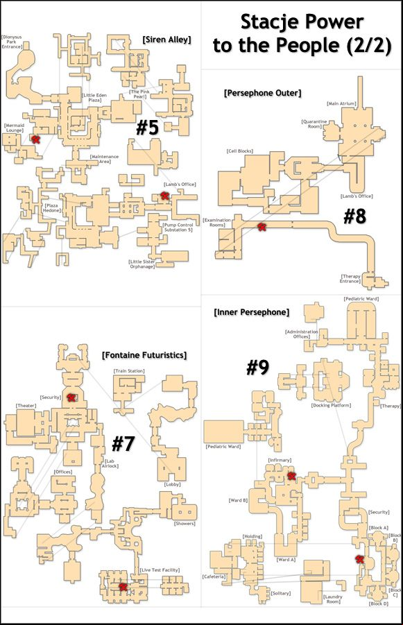2 - BioShock 2: Maps - Power Stations to the People - World atlas - Bioshock 2 Game Guide & Walkthrough
