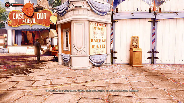 Proceed towards the fair - Go to the Monument Island and find the girl | Chapter 2 - Welcome Center - Chapter 2 - Welcome Center - BioShock Infinite Guide