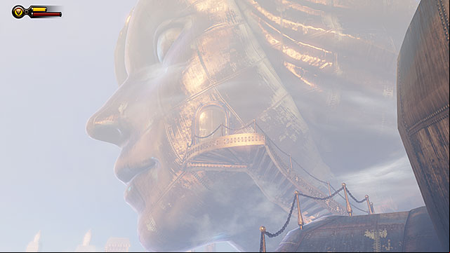 Once youre outside use a small walkway leading to a room located inside the statues head - Find the girl | Chapter 6 - Monument Tower - Chapter 6 - Monument Tower - BioShock Infinite Guide