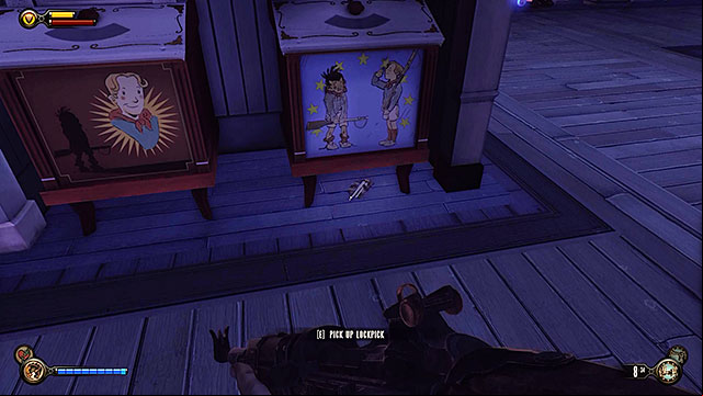 Proceed to the first floor of the building - Find Shock Jockey at the Hall of Heroes | Chapter 8 - Soldiers Field - Chapter 8 - Soldiers Field - BioShock Infinite Guide