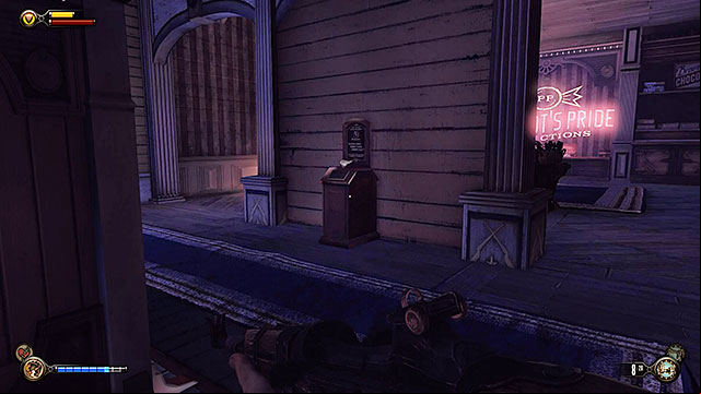 Go back to the ground floor - Find Shock Jockey at the Hall of Heroes | Chapter 8 - Soldiers Field - Chapter 8 - Soldiers Field - BioShock Infinite Guide
