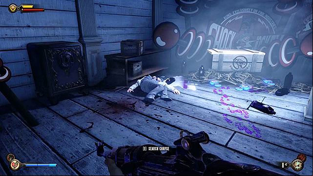Sadly you wont find a shock jockey in the maintenance room, however you will be allowed to replenish your salt supplies and to break into a new safe (youll need 5 lockpicks to perform this action) - Collect Shock Jockey from Slate | Chapter 11 - Hall of Heroes Gift Shop - Chapter 11 - Hall of Heroes Gift Shop - BioShock Infinite Guide