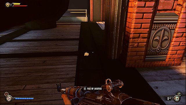Once youve cleared and fully searched the docks proceed towards a tunnel located near the building with a safe - Find Elizabeth | Chapter 13 - Finkton Docks - Chapter 13 - Finkton Docks - BioShock Infinite Guide
