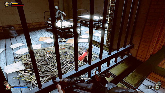 Once youve cleared the area of enemy units descend to a lower platform and keep going until you get to a room on the ground floor - Rescue Elizabeth | Chapter 15 - Fort Franklin Pier - Chapter 15 - Fort Franklin Pier - BioShock Infinite Guide