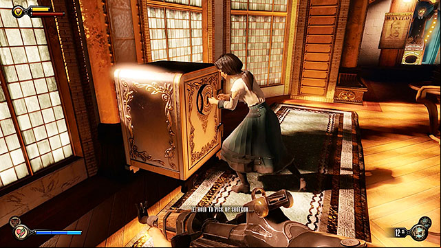 Once youve defeated all hostile units you should explore the entire hall - Find a way into Finkton | Chapter 16 - Worker Induction Center / Finkton Proper - Chapter 16 - Worker Induction Center / Finkton Proper - BioShock Infinite Guide