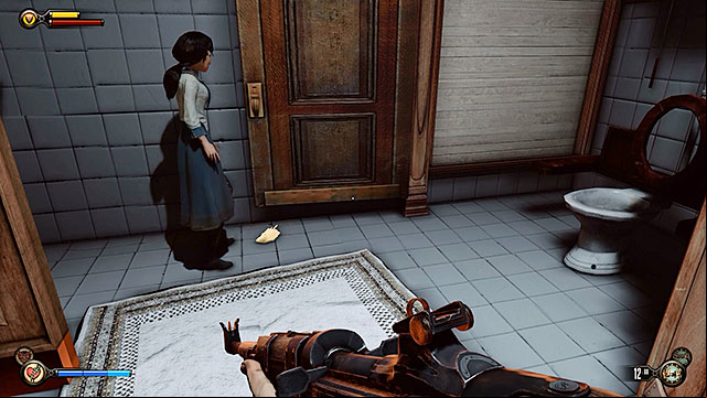 After youve ed the interview proceed to the toilets located opposite the stage - Go to The Good Time Club and rescue Chen Lin | Chapter 18 - The Good Time Club - Chapter 18 - The Good Time Club - BioShock Infinite Guide