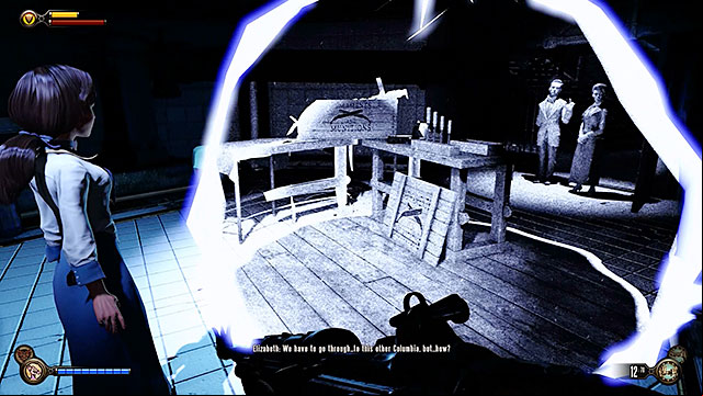 Enter a new room and use a glowing switch on a wall to turn on the lights - Find Chen Lins cell | Chapter 18 - The Good Time Club - Chapter 18 - The Good Time Club - BioShock Infinite Guide