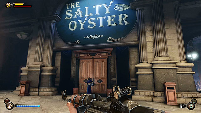 Proceed towards The Salty Oyster bar - Go to Comstock house part 2 | Chapter 29 - Port Prosperity - Chapter 29 - Port Prosperity - BioShock Infinite Guide