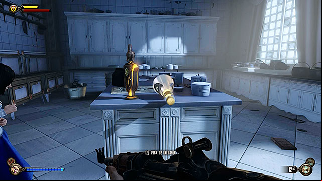 The hidden room located behind the bar contains tons of valuable items - Side mission: Investigate the bar | Chapter 29 - Port Prosperity - Chapter 29 - Port Prosperity - BioShock Infinite Guide