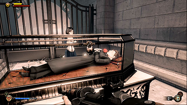 You may finally go to Lady Comstocks crypt - Find the crypt of Lady Comstock | Chapter 30 - Downtown Emporia - Chapter 30 - Downtown Emporia - BioShock Infinite Guide
