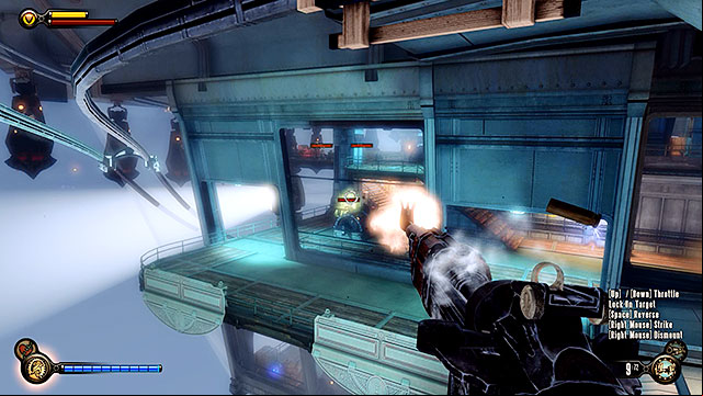 Start clearing out the second deck of the hangar - Clear the hangar bay Sky-Line | Chapter 37 - Hangar Deck - Chapter 37 - Hangar Deck - BioShock Infinite Guide