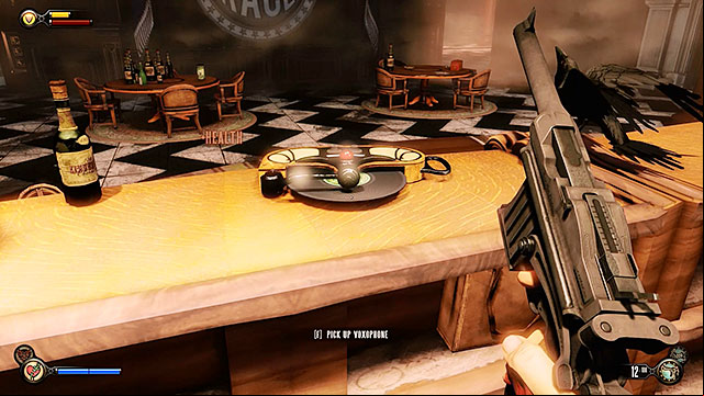 The Fraternal Order of the Raven - on the bars counter to the left of the entrance - Chapter 4 | Voxophones in BioShock Infinite - Voxophones - BioShock Infinite Guide