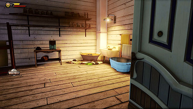 The Arcade - inside a basket in a room reserved for employees only (near a corridor leading to the main area of The Arcade) - Chapters 6-7 | Voxophones in BioShock Infinite - Voxophones - BioShock Infinite Guide