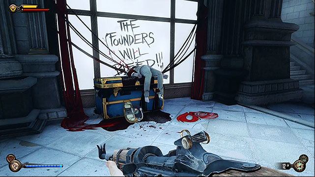 Grand Central Station - next to a crate in the corridor located between the ticket offices - Chapter 29 | Voxophones in BioShock Infinite - Voxophones - BioShock Infinite Guide