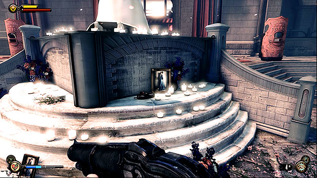 Comstock Victory Square - at the base of Lady Comstocks statue located in front of the Comstock house - Chapter 30 | Voxophones in BioShock Infinite - Voxophones - BioShock Infinite Guide