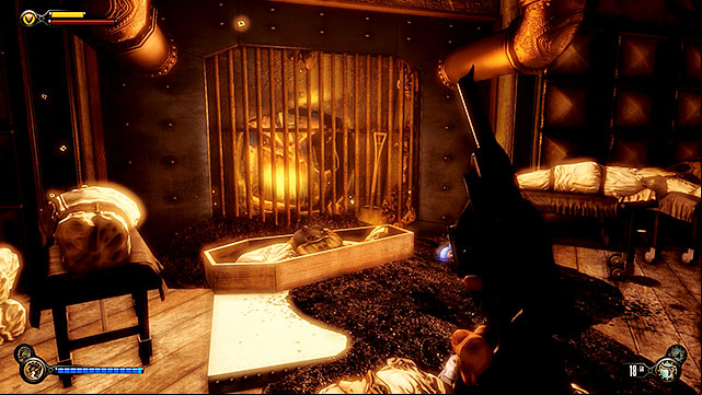 Where We Wep - inside a coffin found in the incinerator room - Chapters 32-35 | Voxophones in BioShock Infinite - Voxophones - BioShock Infinite Guide