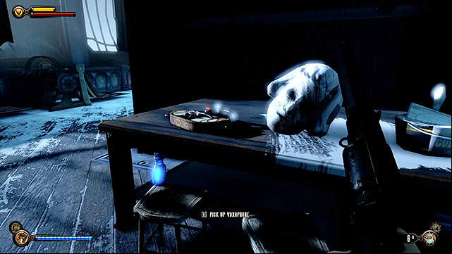 Where We Work - on a table in the warehouse, behind one of the pillars - Chapters 32-35 | Voxophones in BioShock Infinite - Voxophones - BioShock Infinite Guide