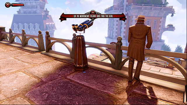 To the left of the gate where youve received a telegram from Lutece - Chapters 2-3 | Vantage points in BioShock Infinite - Vantage points - BioShock Infinite Guide