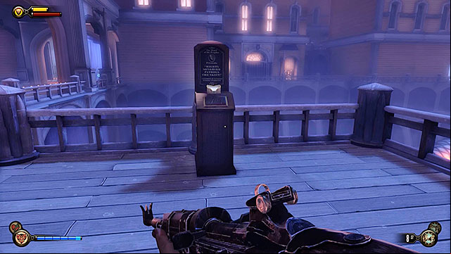 Soldiers Field - next to the Duke and Dimwit ice cream store in the upper promenade - Chapter 8 | Vantage points in BioShock Infinite - Vantage points - BioShock Infinite Guide