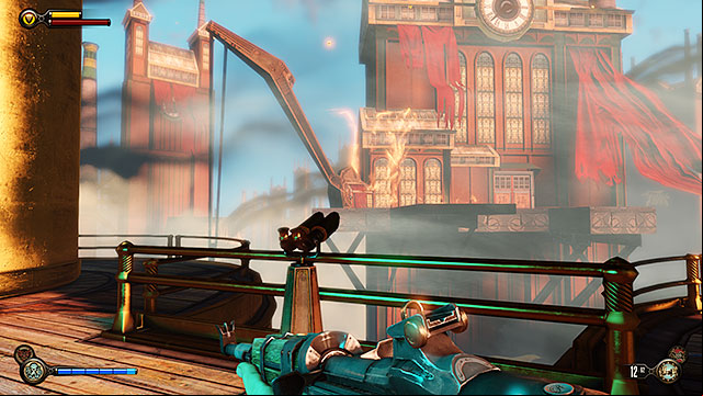 Office of Jeremiah Fink - next to a tesla coil at the back of the office - Chapters 21-26 | Vantage points in BioShock Infinite - Vantage points - BioShock Infinite Guide