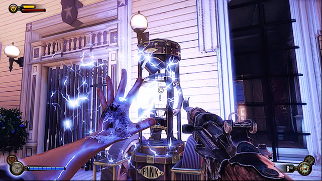 The SHOCK JOCKEY vigor can be used to power some of the inactive generators - Introduction | Vigors in BioShock Infinite - Vigors - BioShock Infinite Guide