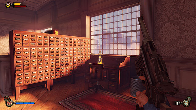 Soldiers Field Greeting Pavilion - on a desk in the security office you can gain access to only by breaking in - Chapters 6-8 | Infusions in BioShock Infinite - Infusions - BioShock Infinite Guide