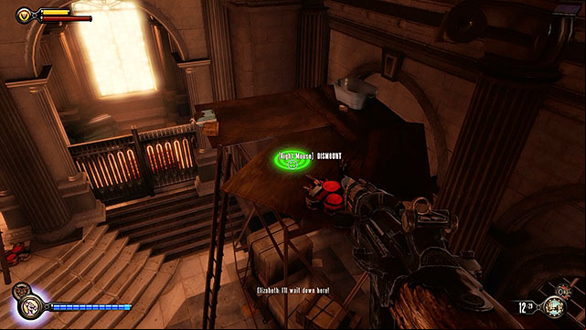 Grand Central Station - on a scaffolding located near the entrance to the station - Chapters 28-29 | Gear in BioShock Infinite - Gear - BioShock Infinite Guide