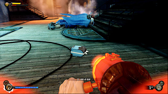 The Hand of the Prophet - left by the slain Handyman in the engineering deck - Chapters 37-38 | Gear in BioShock Infinite - Gear - BioShock Infinite Guide