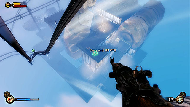 Proceed to the gondola port and use the sky-line to travel a lower platform - Introduction | Lockpicks in BioShock Infinite - Lockpicks - BioShock Infinite Guide