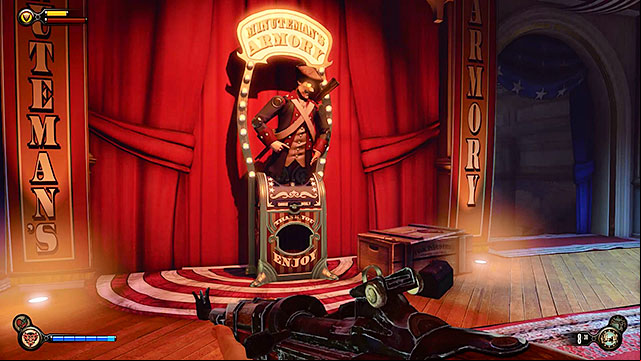 Soldiers Field Greeting Pavilion - next to the Minutemans Armory vending machine located in a room behind the model of the Soldiers Field - Chapter 8 | Lockpicks in BioShock Infinite - Lockpicks - BioShock Infinite Guide