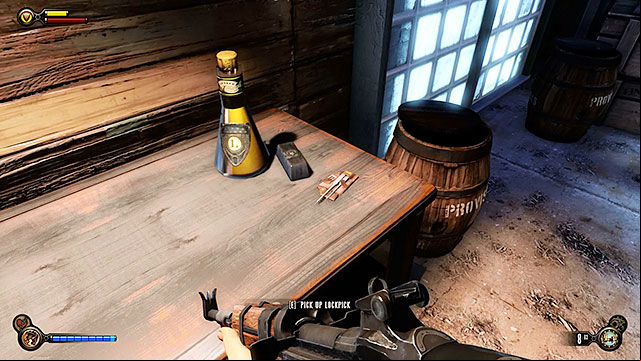 Hall of Heroes - in a side room visited along the way to the exhibit - Chapters 9-11 | Lockpicks in BioShock Infinite - Lockpicks - BioShock Infinite Guide