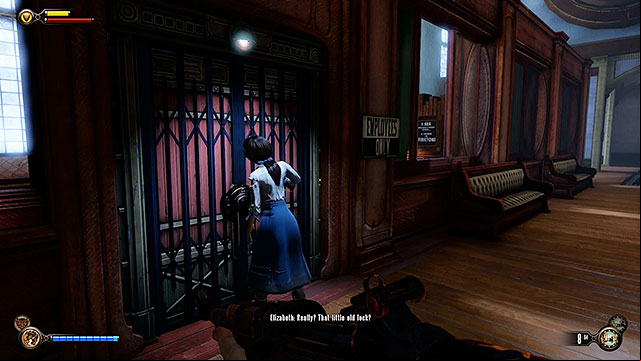 Enter the main hall of the Worker Induction Center and proceed to the left side of the room - Safes and locked doors (chapters 8-28) | Lockpicks in BioShock Infinite - Lockpicks - BioShock Infinite Guide