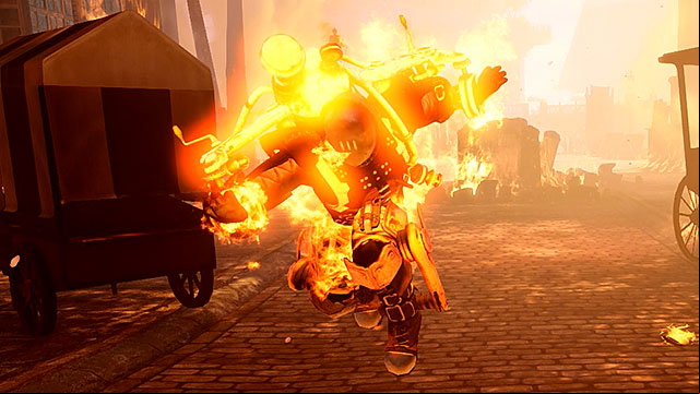 Firemen (contrary to what theyre called) are experts in setting things and people of fire and theyve mastered using the Devils Kiss vigor - Powerful enemies | Enemies in BioShock Infinite - Enemies - BioShock Infinite Guide