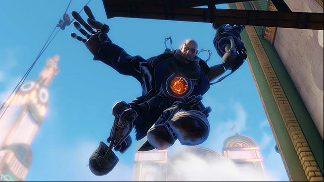 A Handyman is a fusion between a man and a machine and its often called the new version of the Big Daddy known from the previous games in the BioShock series - Powerful enemies | Enemies in BioShock Infinite - Enemies - BioShock Infinite Guide