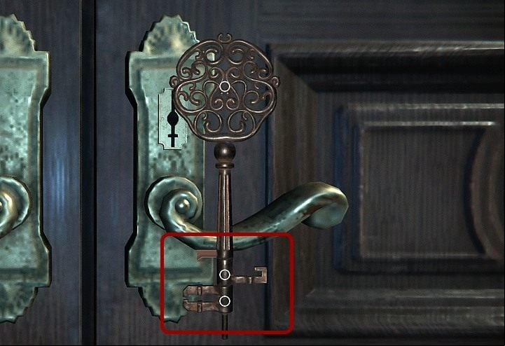 Turn the single moving indent (second from above or third from below) in a such way that it would face in the opposite direction to the upper one that is short and doesnt move - Riddle with runes in hosts office | Black Mirror Walkthrough - Chapter I - Black Mirror Guide