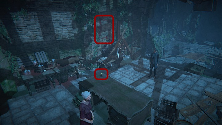 Before talking to her, check out the rune on the wall to the left, which was previously obscured by the emblem - its identical to one of the runes on the tiles (a piece of paper with a drawing of the rune from the old wing will appear in the equipment) - Open the age through the fireplace | Walkthrough - Chapter 5 - Black Mirror Guide