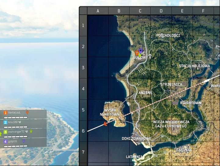 Simple markers on the map help to guide the team; it is good practice to set the marker as a proposed drop location for the team at the start of the round. - Info and advice | Blackout Mode in Call of Duty Black Ops 4 - Blackout Mode - Call of Duty Black Ops 4 Guide and Tips