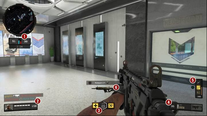 interface looks simple and consists of following items - Call of Duty Black Ops 4 Guide and Tips
