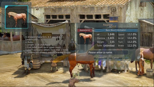 Registration of a new horse - Taming of mounts - Mounts - Black Desert Online - Game Guide and Walkthrough