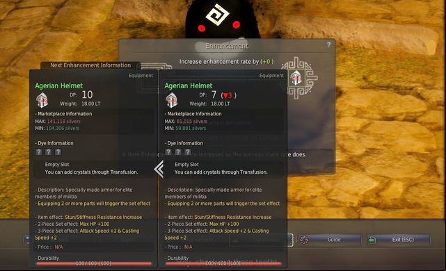 Improving your equipment - Enhancement & Transfusion - Game mechanics - Black Desert Online - Game Guide and Walkthrough