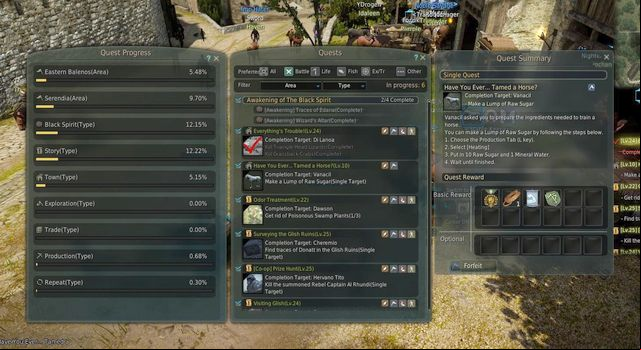 Journal - Quests - Game mechanics - Black Desert Online - Game Guide and Walkthrough