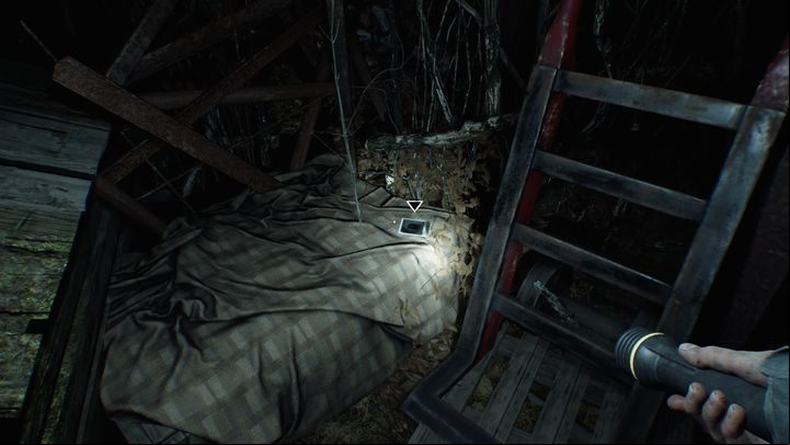 During the age of Chapter 8, you come to the a hut called the Shed - Photos in Blair Witch - Secrets - Blair Witch Guide