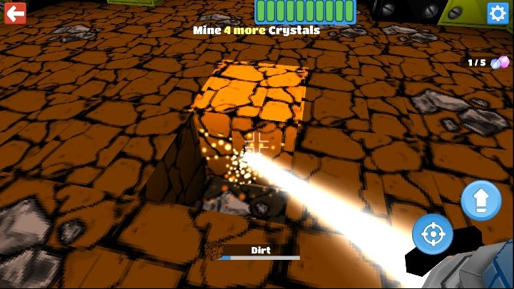 Crystals from digging - Step 7 - Crystals in BlockStarPlanet - 10 steps to start - BlockStarPlanet Guide