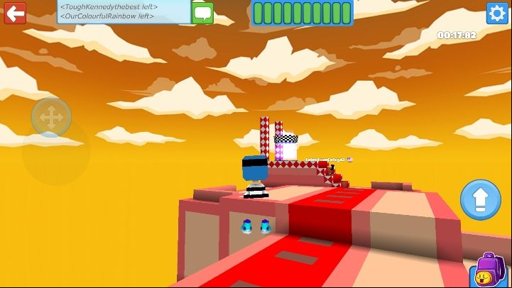 The game will be attended by other players, they do not have the ability to attack you, so do not be afraid of them - Step 8 - Parkour in BlockStarPlanet - 10 steps to start - BlockStarPlanet Guide
