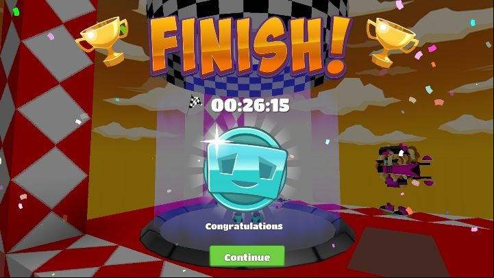 The faster you manage to complete the route, the more coins and experience points you get - Step 8 - Parkour in BlockStarPlanet - 10 steps to start - BlockStarPlanet Guide