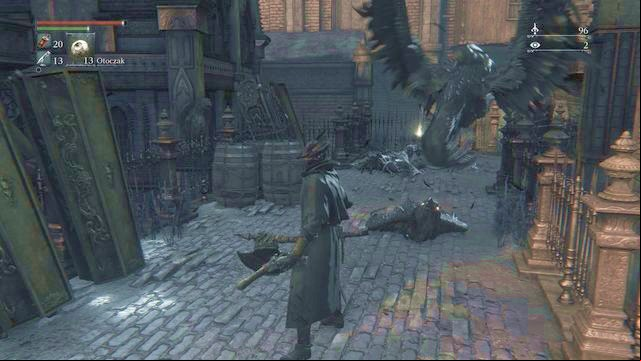 The birds become dangerous only when they start flying. - Central Yharnam - Sewers | Walkthrough - Walkthrough - Bloodborne Game Guide & Walkthrough
