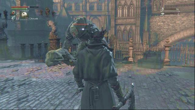 If you will walk to the enemy very slow you will get an element of surprise. In other way it will attack you almost instantly. - Central Yharnam - Sewers | Walkthrough - Walkthrough - Bloodborne Game Guide & Walkthrough