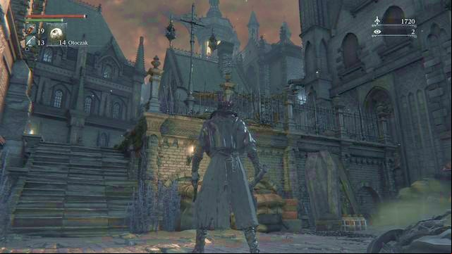 On the top of the stairs you will open the gate behind which you may unlock the respawn point. - Central Yharnam - Sewers | Walkthrough - Walkthrough - Bloodborne Game Guide & Walkthrough